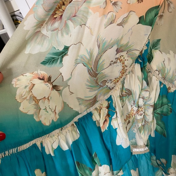 FARM Rio Sunset Wrap Dress Anthropologie Small - Picture 6 of 8